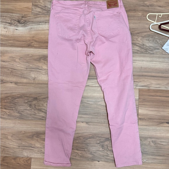 Pink Levi full length jeans 711 skinny style - Picture 3 of 4